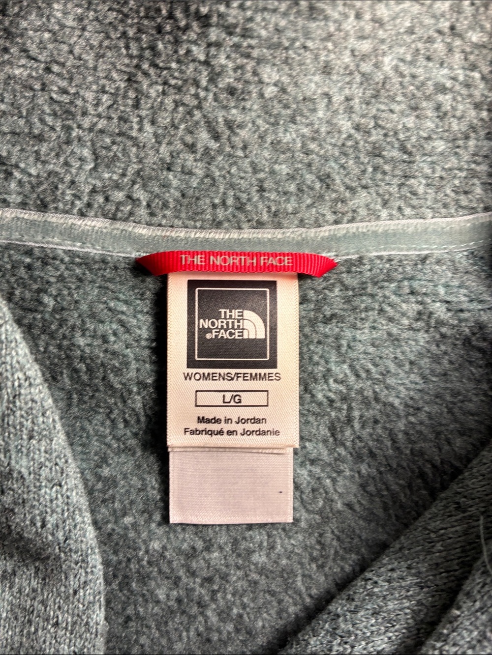 The North Face Women's Funnel Neck Fleece Pullover Teal Green Size Large - Picture 2 of 10